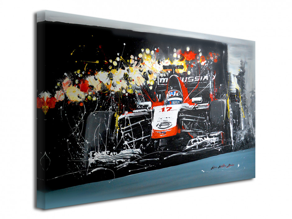 Tableau Formule 1 par Rémi Bertoche reproduit sur toile imprimée