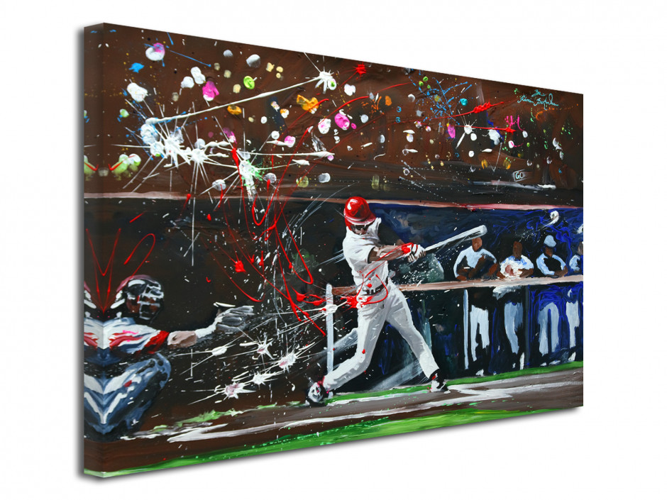 Tableau toile décorative reproduction peinture Baseball