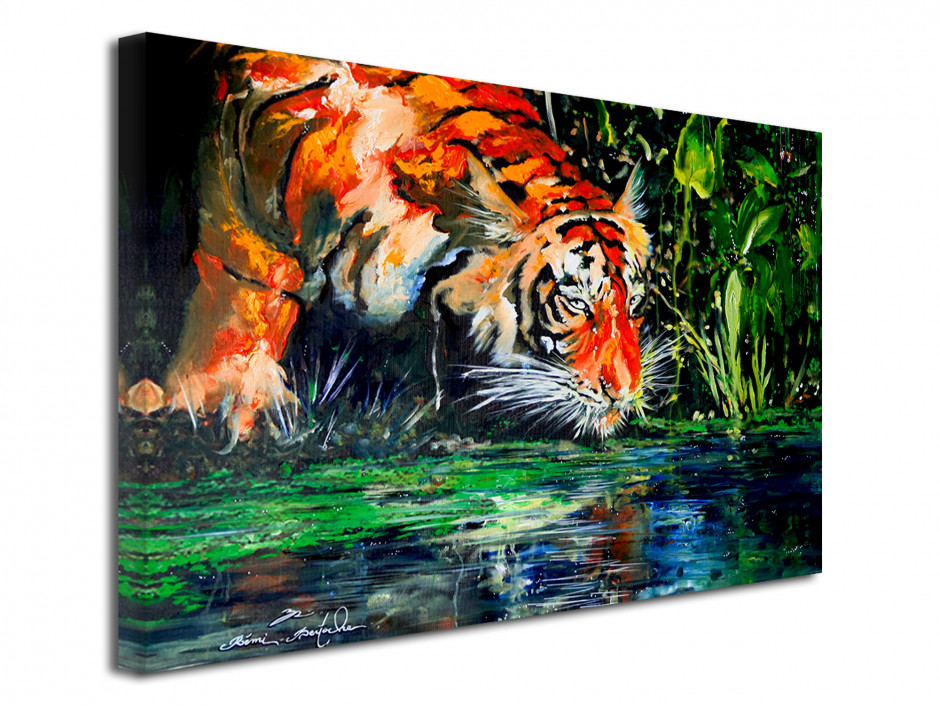 Tableau reproduction sur toile eye of the tiger par Rémi Bertoche