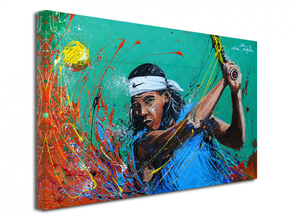 Tableau reproduction peinture sur toile Tennisman