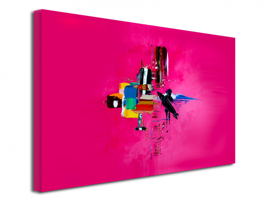 Tableau Pink Surf Abstract reproduction tableau Rémi Bertoche