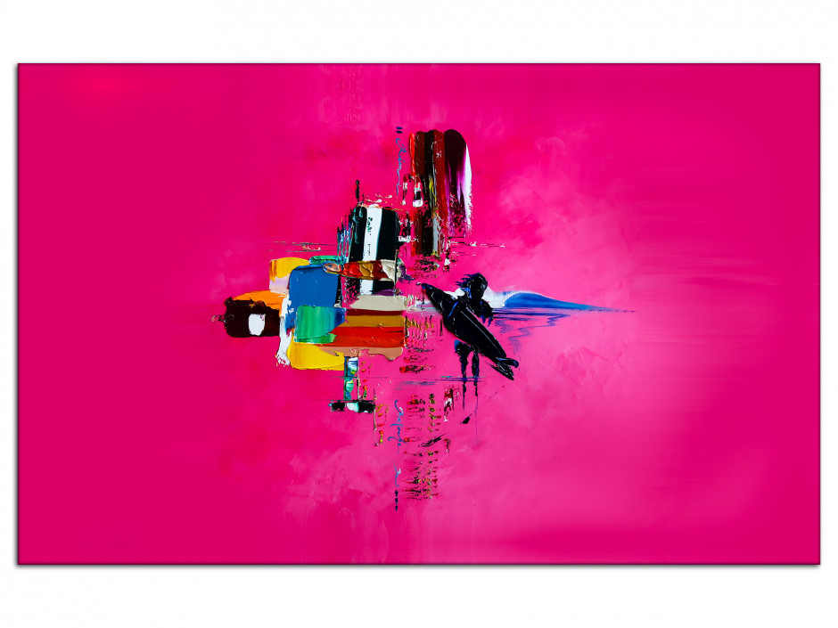 Tableau Pink Surf Abstract reproduction tableau Rémi Bertoche