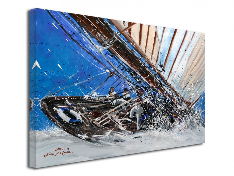 Reproduction peinture Rémi Bertoche sur toile Yacht Show