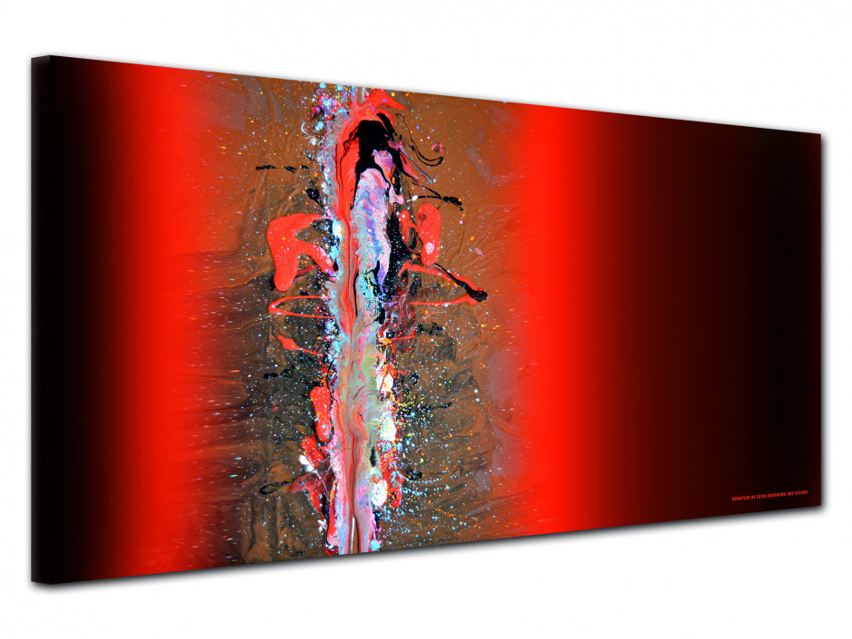 Tableau déco Abstract red and black reproduction sur toile