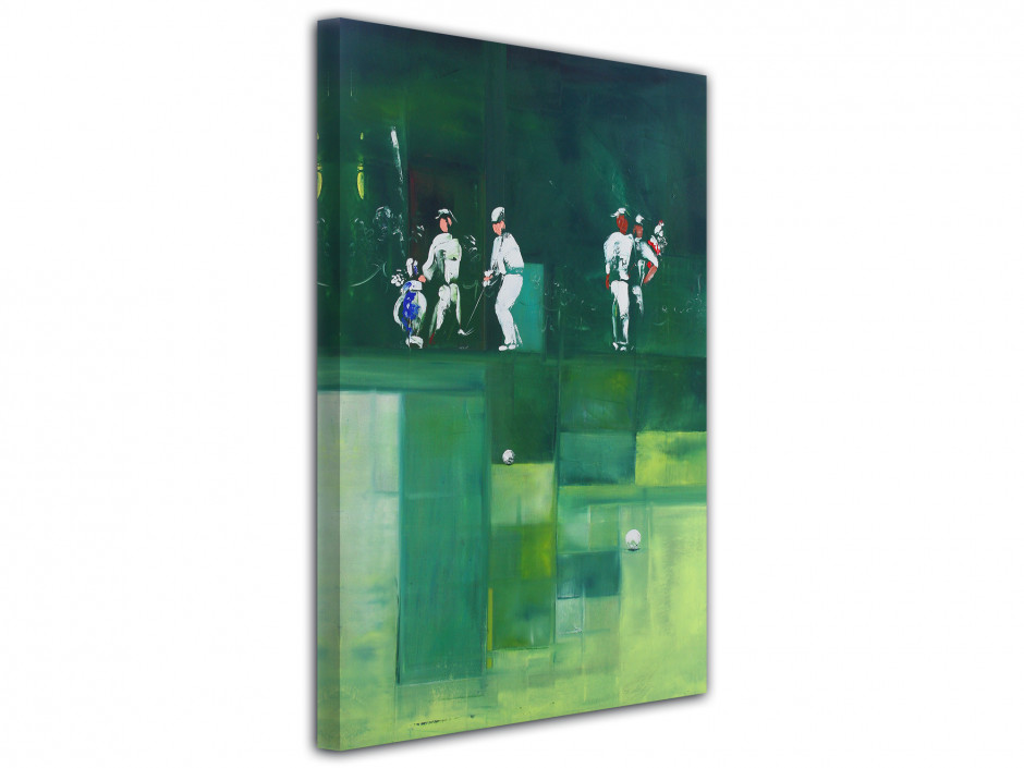 Tableau Rémi Bertoche golf abstract Reproduction toile imprimée