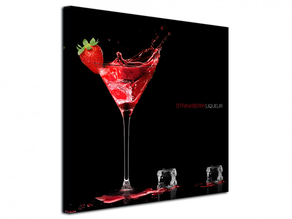 Tableau photo deco Liqueur de Fraise