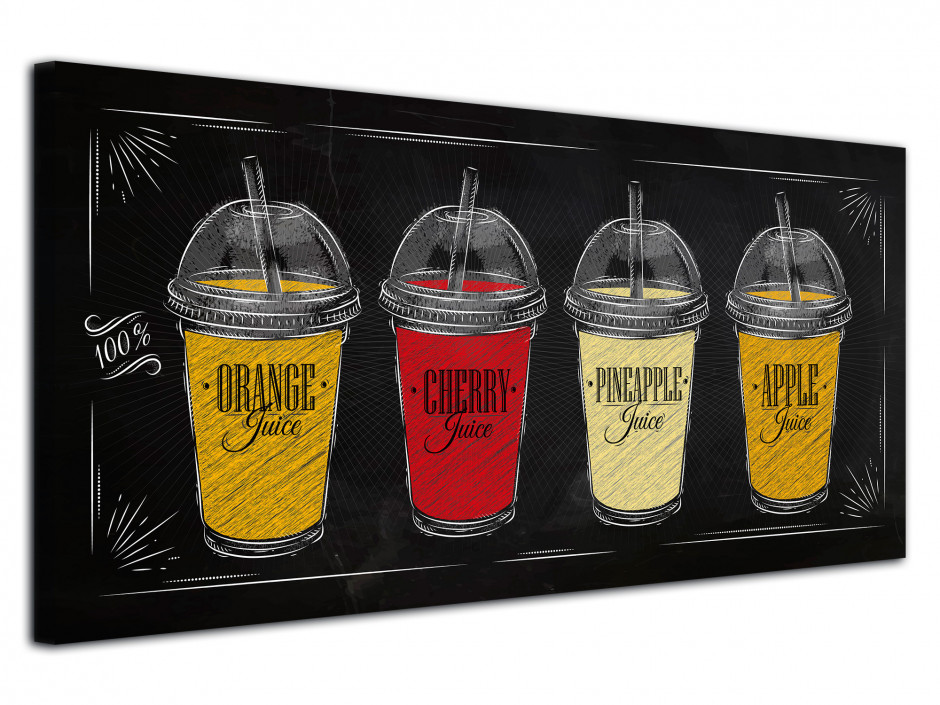 Tableau deco moderne Les Jus de Fruits