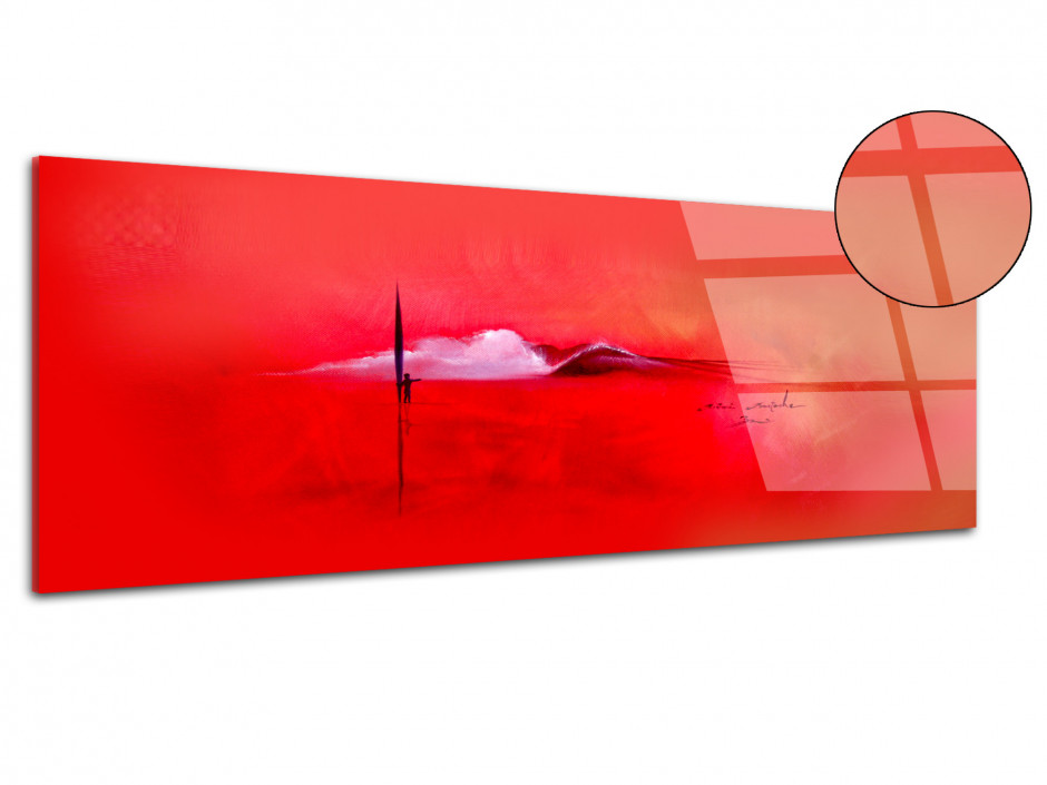 Reproduction tableau Plexiglas Red Ambiance