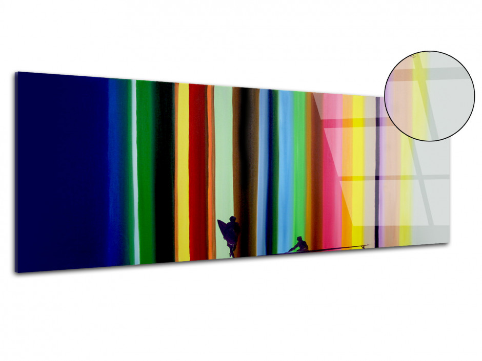 Tableau Plexiglass reproduction peinture Rémi Bertoche Surf the Line
