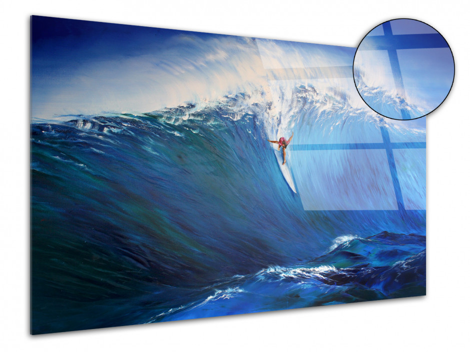 Tableau déco plexiglas Rémi Bertoche Classic Surfing