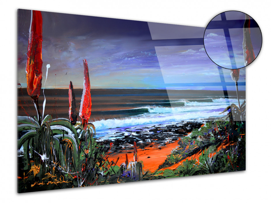 Tableau plexiglass peinture Rémi Bertoche Jeffreys Bay