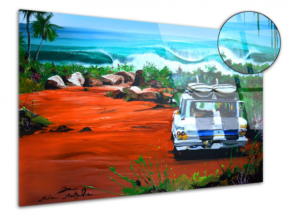 Tableau plexiglas imprimée reproduction Peinture Surfing Road