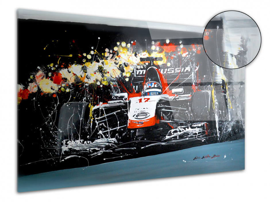 Tableau Formule 1 par Rémi Bertoche reproduit sur plexiglas imprimée