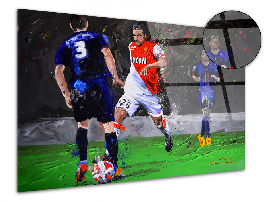 Tableau reproduction peinture sur plexiglas AS Monaco