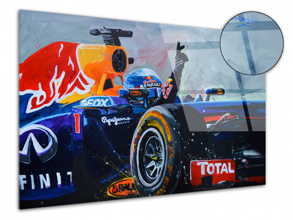 Reproduction tableau plexiglass Rémi Bertoche course F1