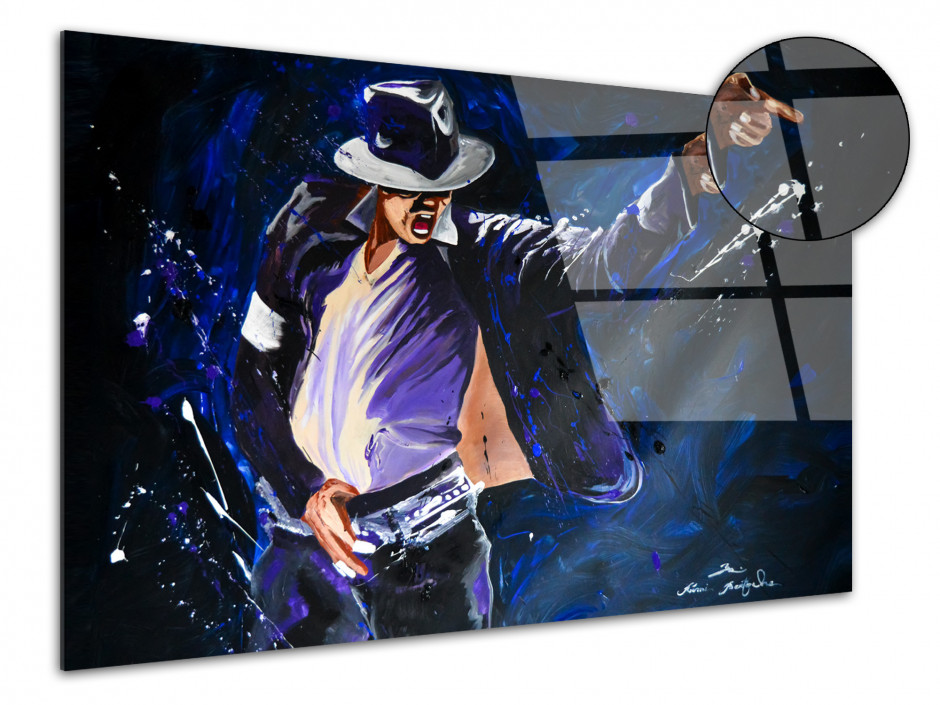 Reproduction peinture sur plexiglas Serie Limitée King of Pop