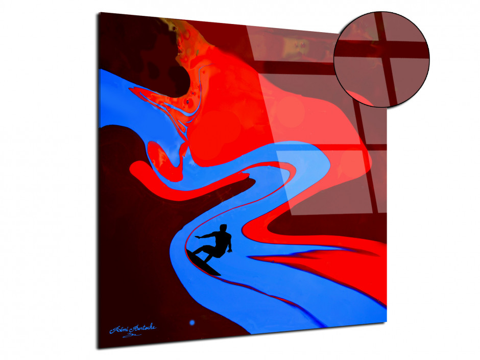 Tableau Surf the painting reproduction plexiglas Rémi Bertoche série limitée