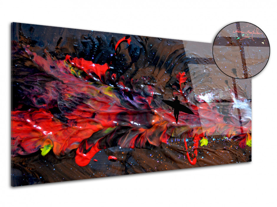 Tableau déco abstract painting reproduction plexiglass Rémi Bertoche