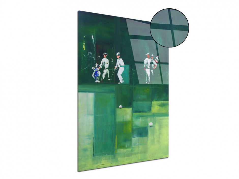 Tableau Rémi Bertoche golf abstract Reproduction plexiglas imprimée