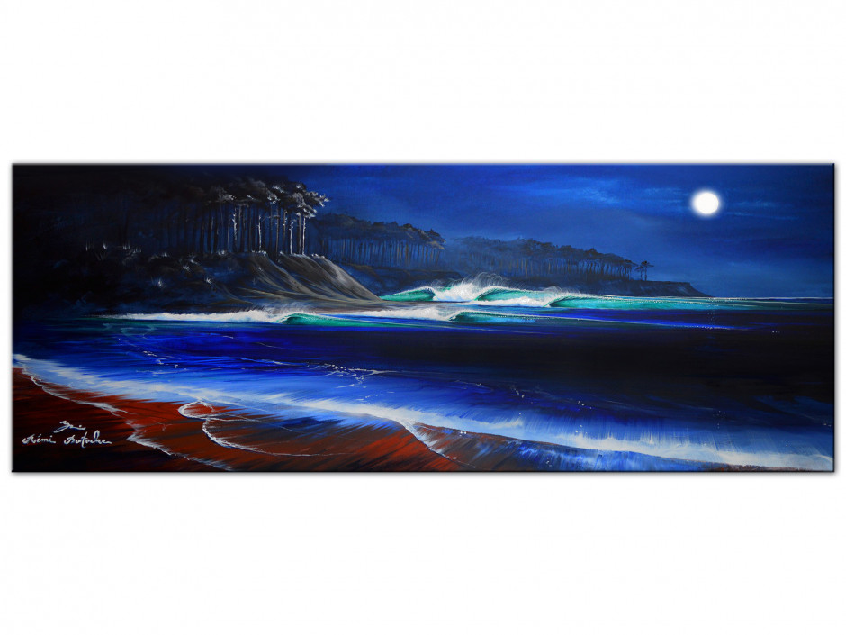 Reproduction tableau sur Dibond Peinture Rémi Bertoche Moonlight Land