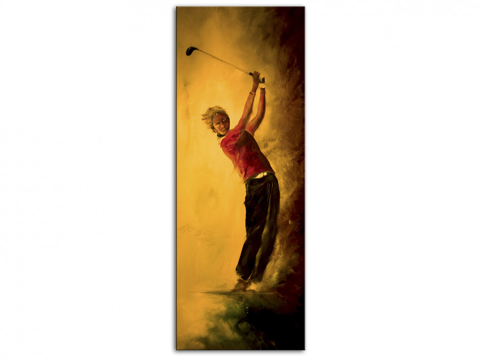 Tableau Aluminium déco reproduction peinture Rémi Bertoche Golf Swing