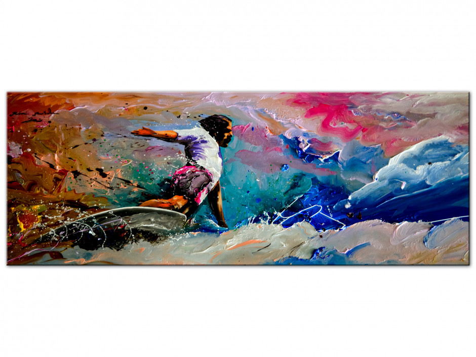 Reproduction peinture sur Aluminium Rémi Bertoche Surf Style