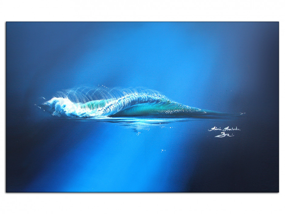 Reproduction tableau Aluminium Rémi Bertoche Blue Wave