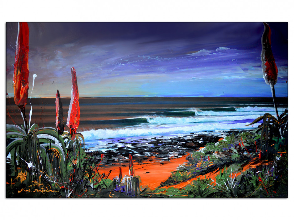 Tableau Aluminiums peinture Rémi Bertoche Jeffreys Bay