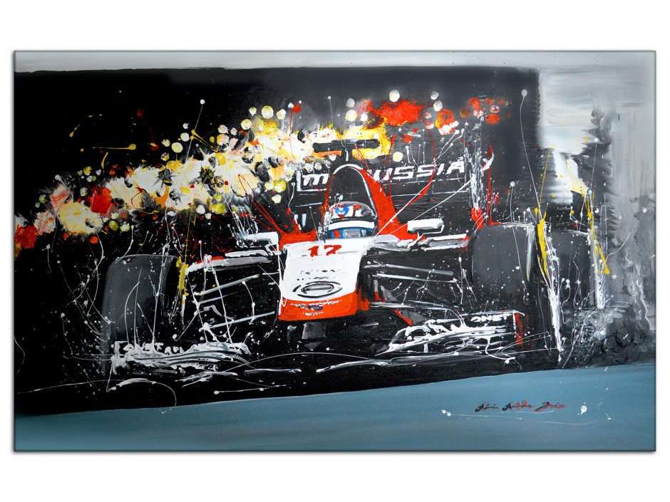 Tableau Formule 1 par Rémi Bertoche reproduit sur Aluminium imprimée