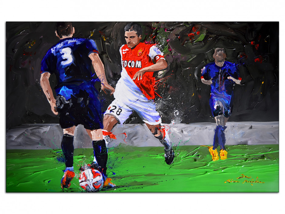 Tableau reproduction peinture sur Aluminium AS Monaco