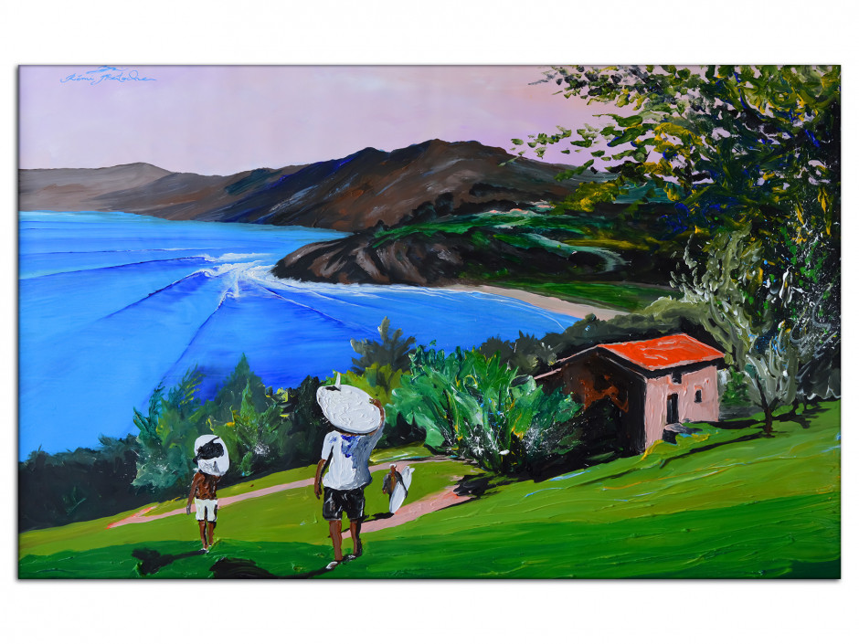 Tableau déco Bask Country Reproduction Aluminium Rémi Bertoche