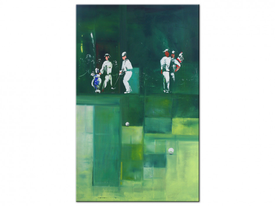 Tableau Rémi Bertoche golf abstract Reproduction Aluminium imprimée