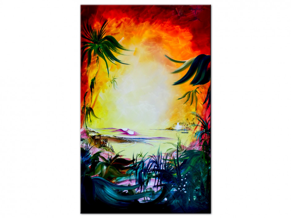 Tableau déco abstract painting reproduction Aluminium Rémi Bertoche