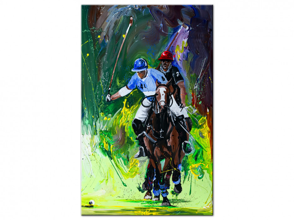 Reproduction tableau artiste Rémi Bertoche sur Aluminium imprimée Polo