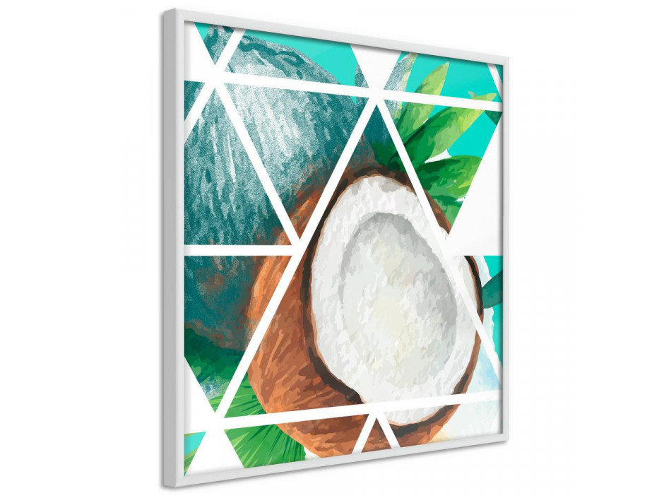 Tropical Mosaic with Coconut (Square)