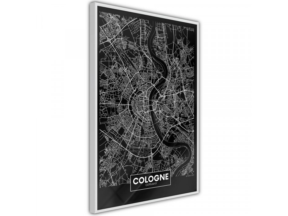 City Map: Cologne (Dark)