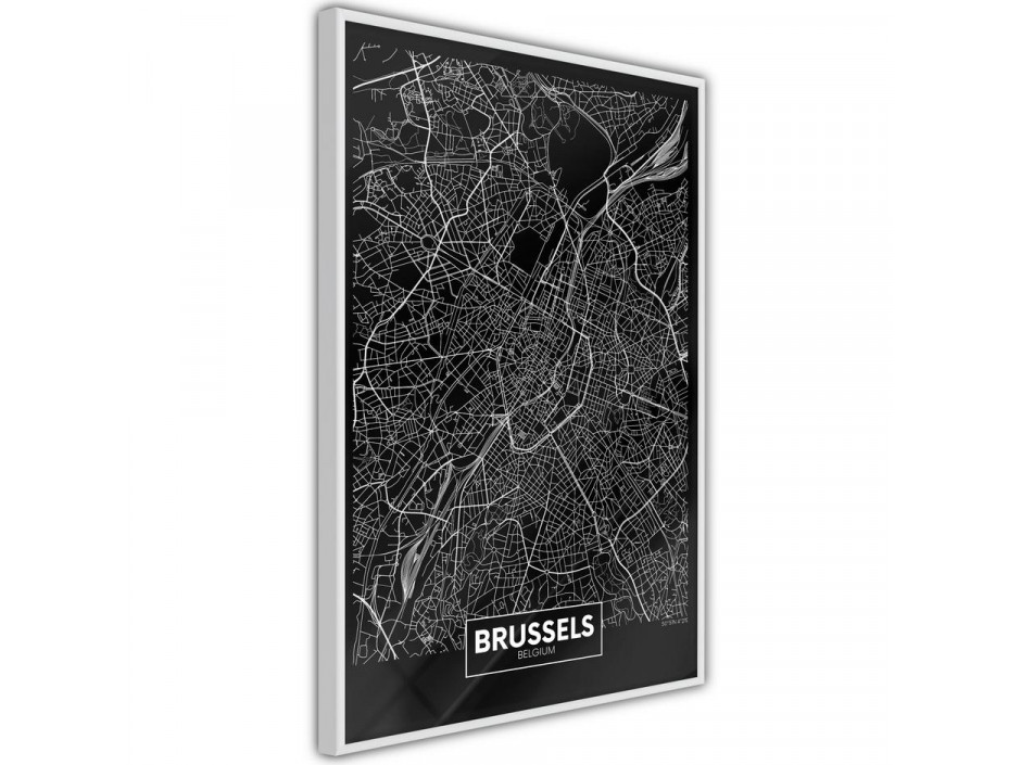 City Map: Brussels (Dark)