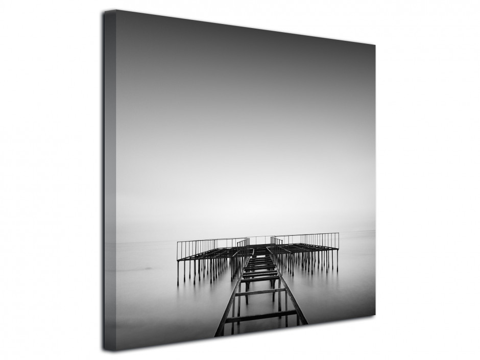 Tableau toile paysage photographie noir et blanc