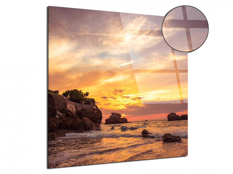 Tableau plexiglas photographie paysage de Biarritz