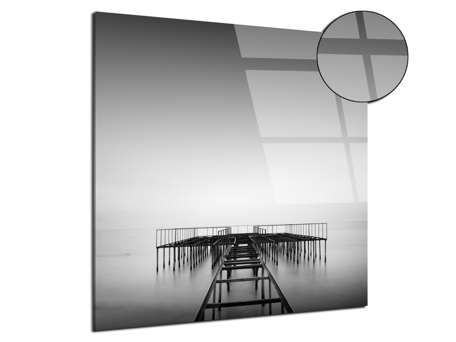 Tableau plexiglas paysage photographie noir et blanc
