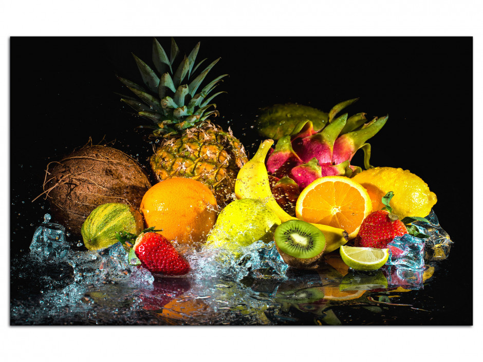 Tableau cuisine Les Fruits - Cadre en Aluminium imprimée pour la