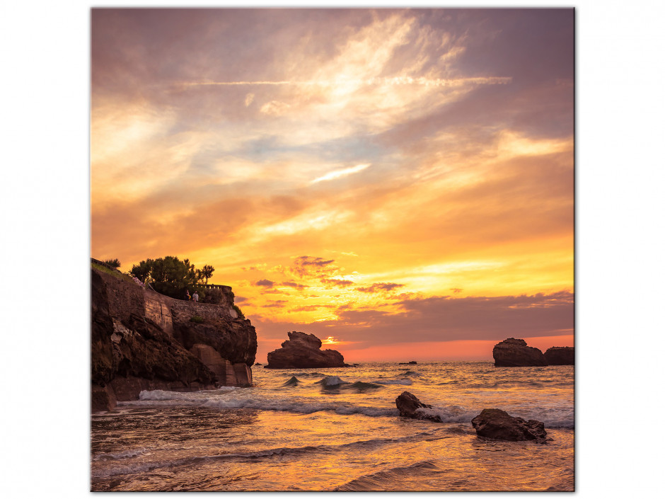 Tableau Aluminium photographie paysage de Biarritz