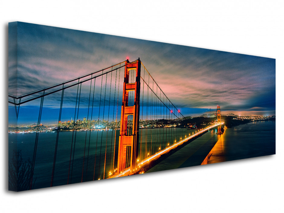 Tableau toile panoramique Golden Gate Bridge