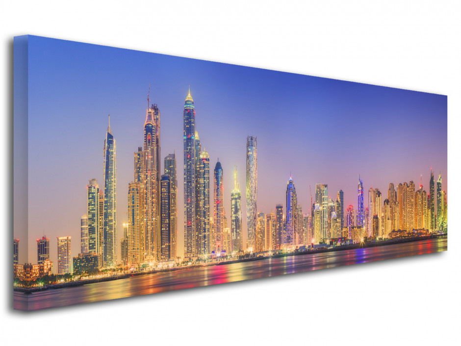 Tableau toile photo panoramique Dubai