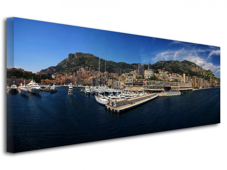 Tableau toile photo panoramique Monaco