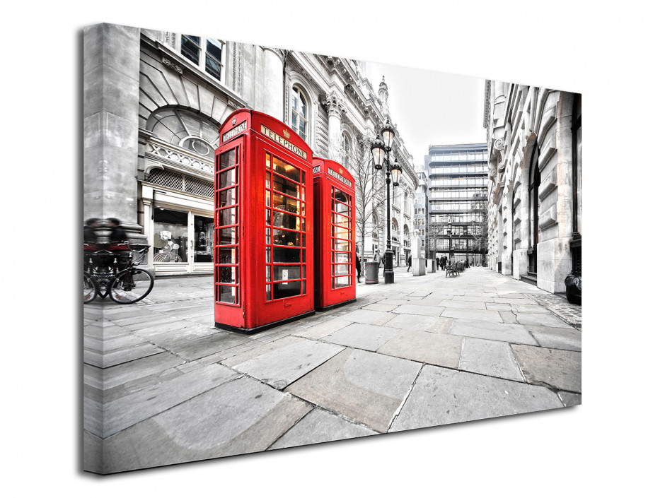 Tableau toile deco Les Cabines de Londres