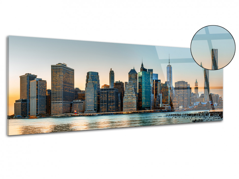 Tableau plexiglas panoramique New York City skyline