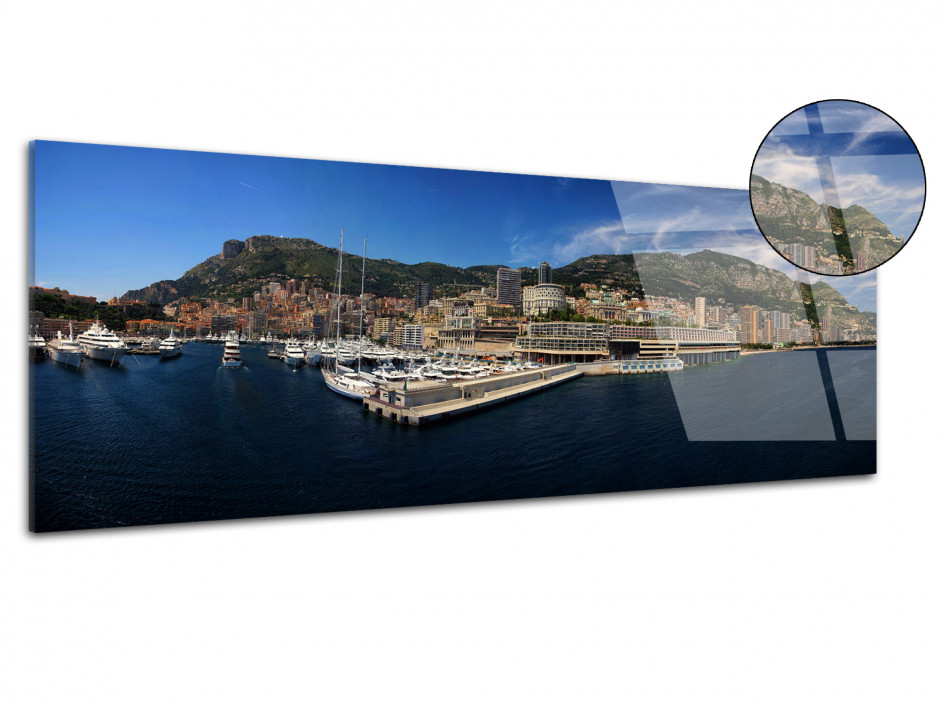 Tableau plexiglas photo panoramique Monaco