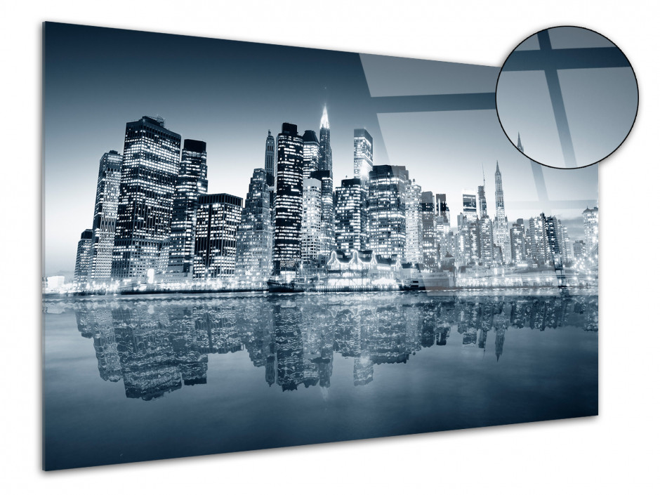 Tableau plexiglas photo noir et blanc New York