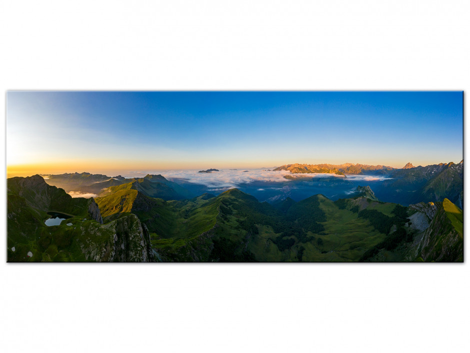 Tableau Aluminium panoramique sur le montagnon